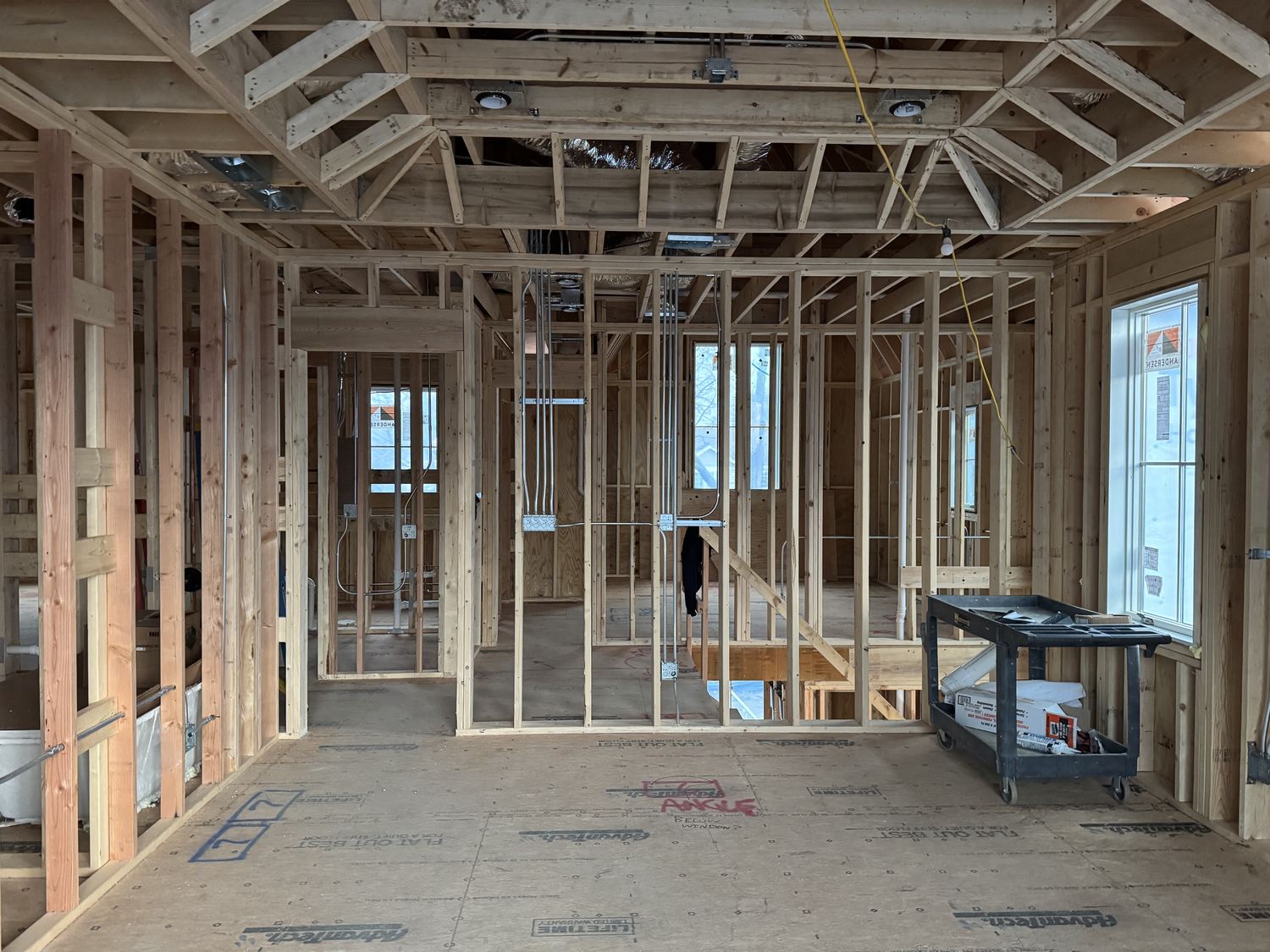 Peak Property Electric on a job in Glencoe, IL